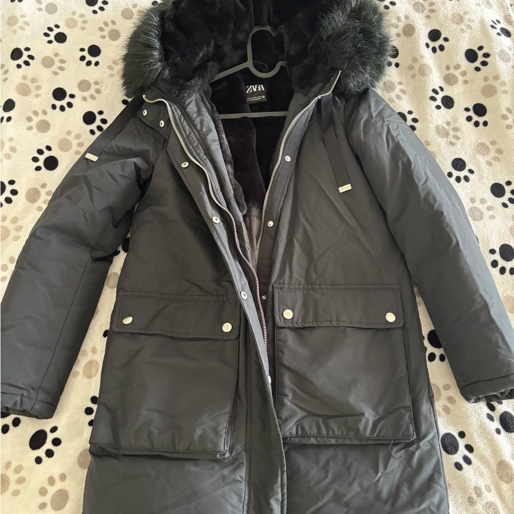 Women's black Parka Coat